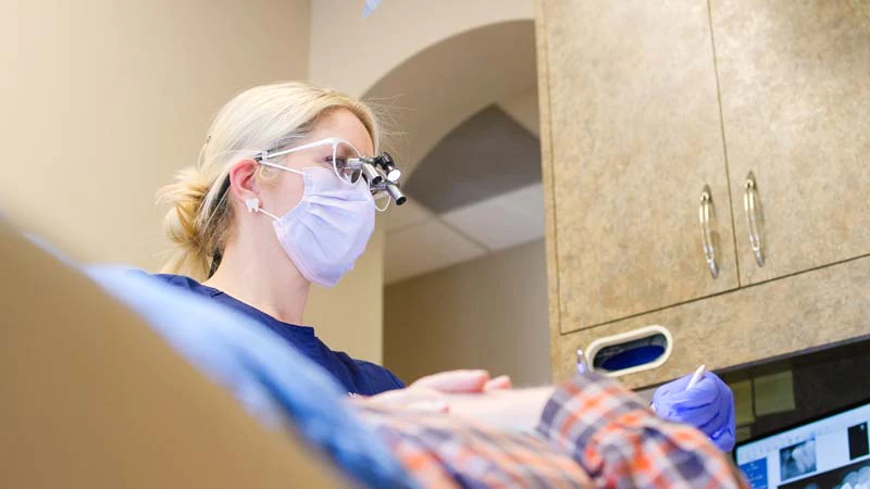patient receiving dental care at Midtown Dental