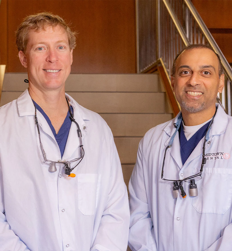 Dr. Rumley and Dr. Prajapati of Midtown Dental in Raleigh, NC